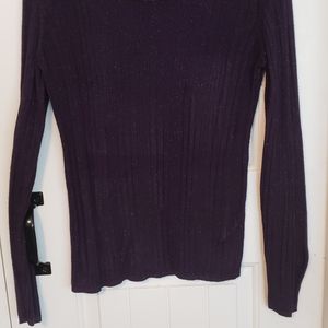 Plum purple chicos medium sweater with small glitter detail